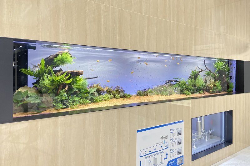 企業・工場エントランス 様 | 富山アクアリウム｜水槽｜水中ドローン 